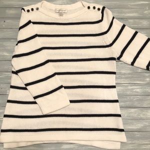 🐼 Boat Neck Striped Sweater 🐼